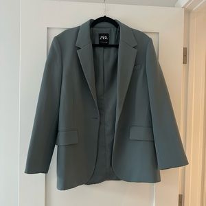 Grey/blue blazer from Zara, Size M